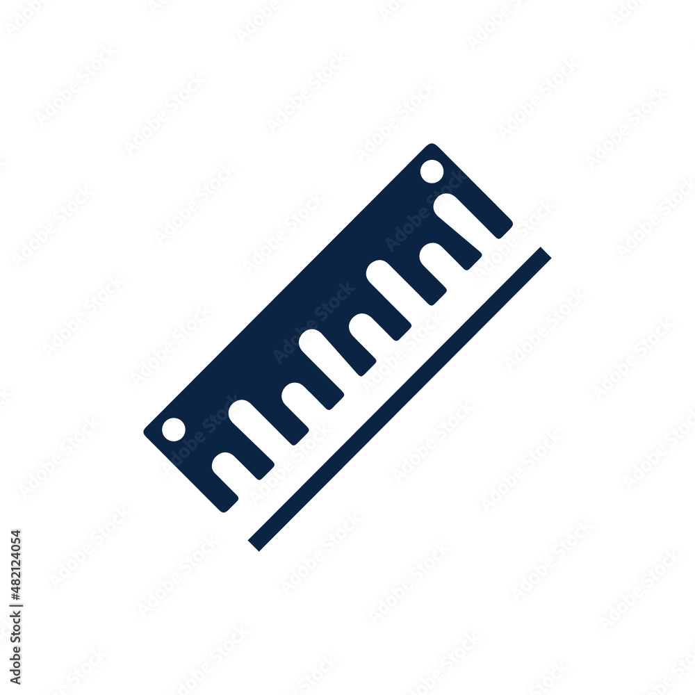 Ruler design measure or icon Ruler design measure or icon