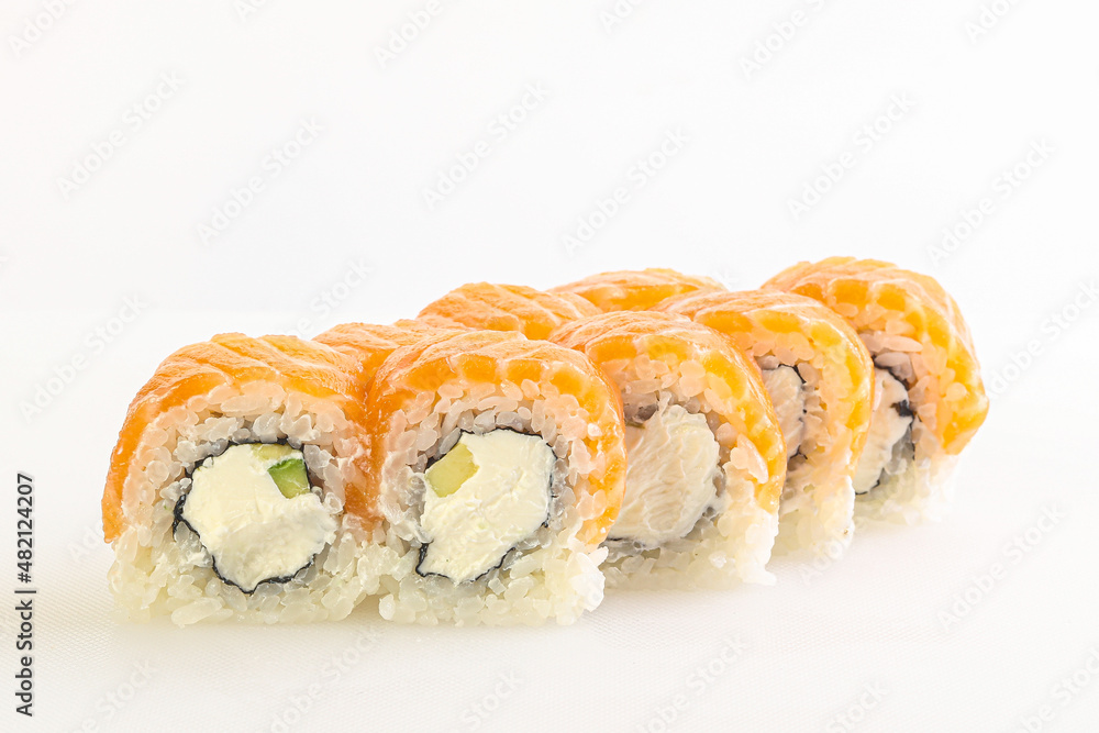 Japanese tradtional roll with salmon Japanese tradtional roll with salmon
