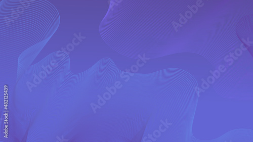 Fluid poster cover with modern very peri color of the year 2022. Violet and purple abstract geometrical template with blend shapes.