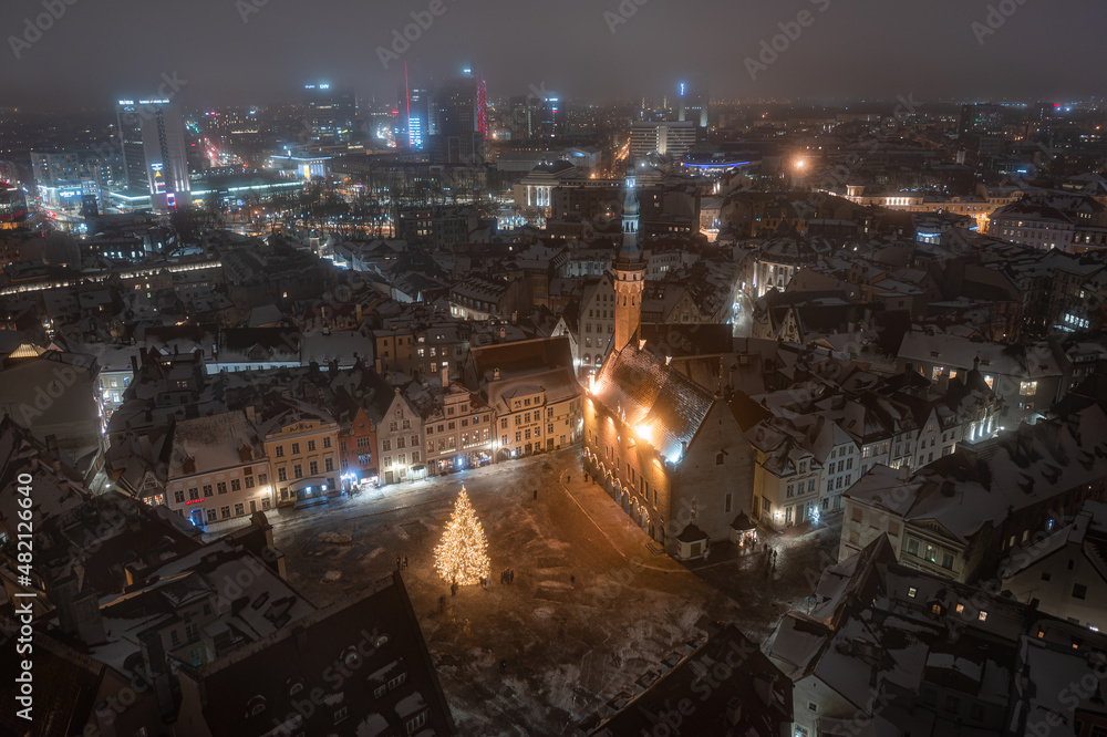 Panorama of Tallinn. January 2022