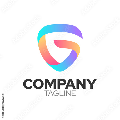 Free Download G shield letter logo concept. Modern logo templates. - GFXLoad
