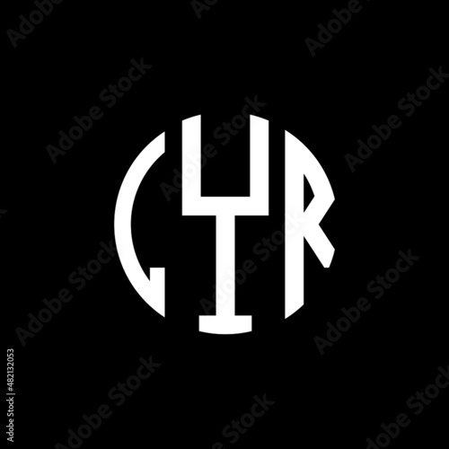 LYR letter logo design. LYR modern letter logo with black background. LYR creative  letter logo. simple and modern letter LYR logo template, LYR circle letter logo design with circle shape. LYR   photo