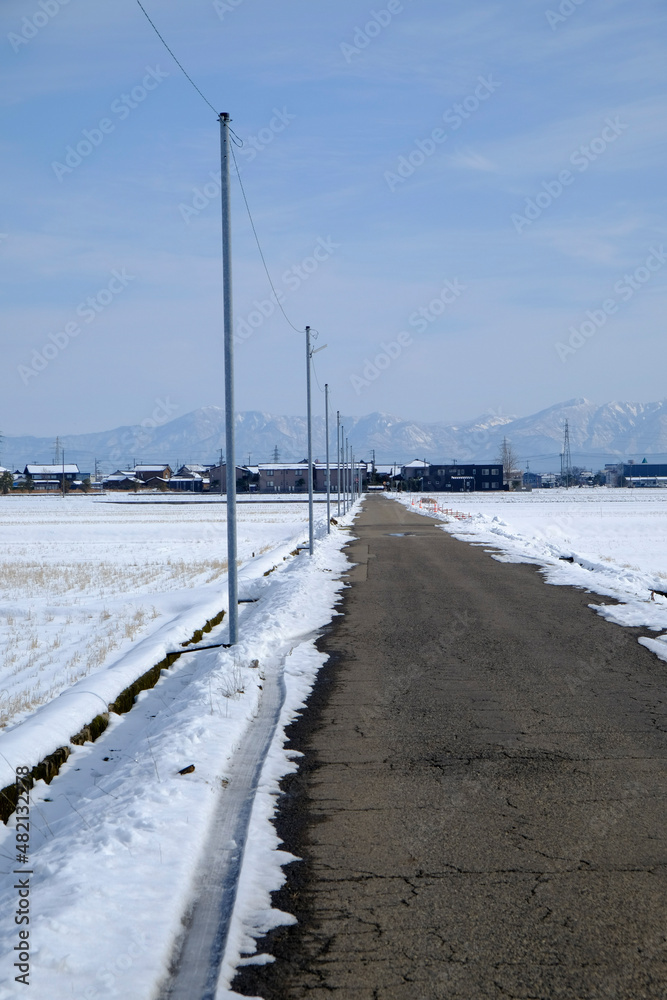 A straight road in winter, 2022/1/23 