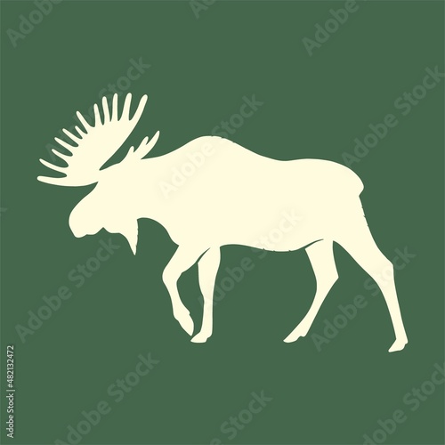 Silhouette of a moose
