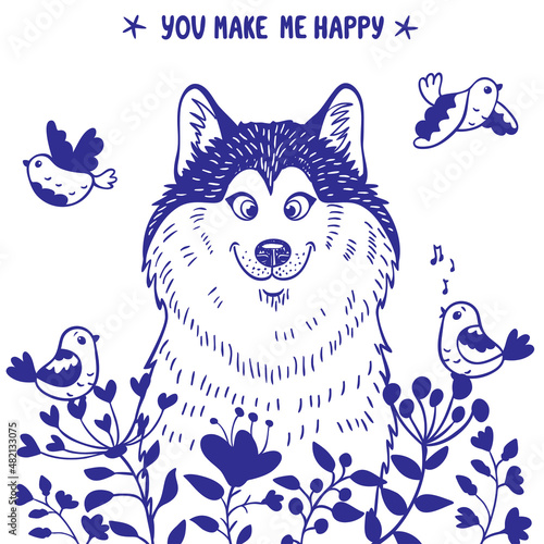 Husky positive