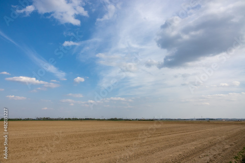 Cloud images with rain clouds and storm clouds in the landscape