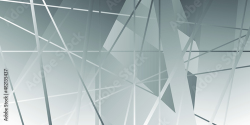 Beautiful grey and white abstract geometrical background for new modern style 