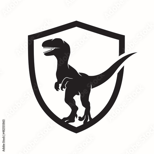 Raptor logo black and white