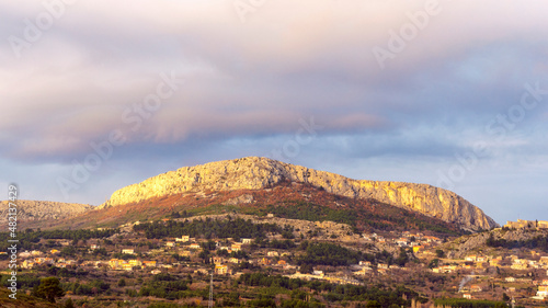 Mountain range near the city Split, Croatia