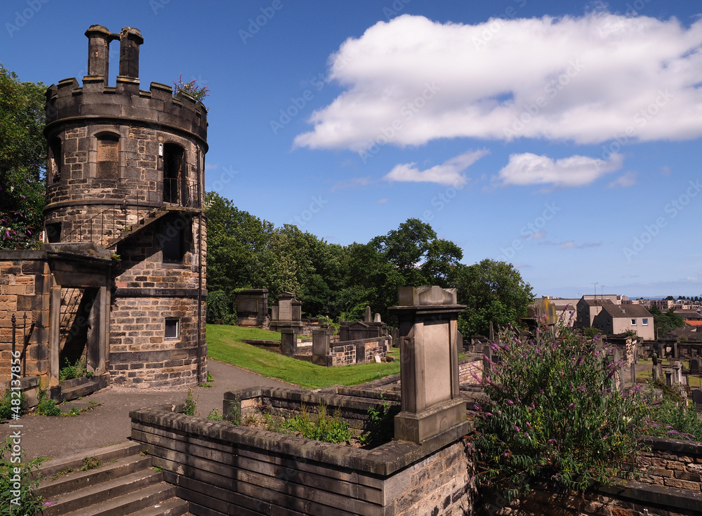 Alter Wachturm auf dem Calton Friedhof in Edinburgh Alter Wachturm auf dem Calton Friedhof in Edinburgh