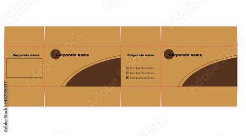 박스 전개도 칼선 인쇄용