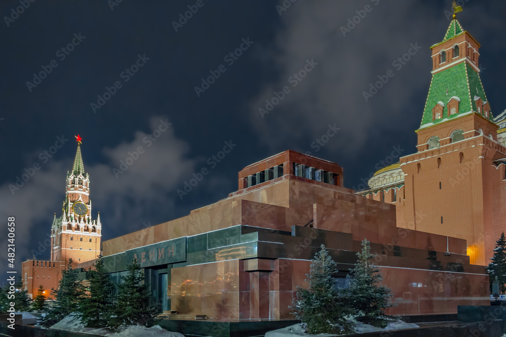 Fototapeta premium Lenin mausoleum at Moscow Red Square