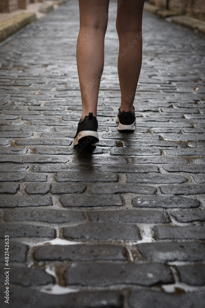Woman walking Woman walking