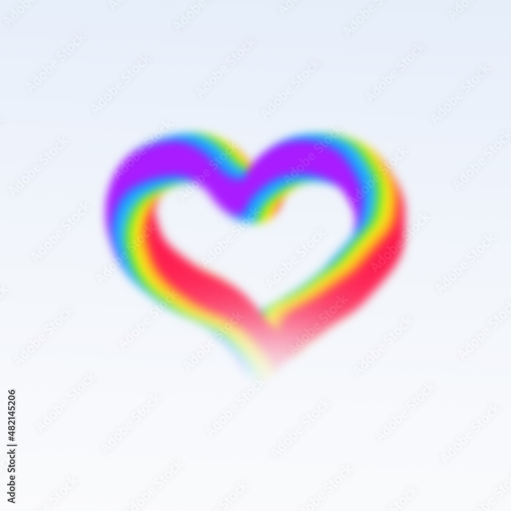 Heart shaped Rainbow for valentines day Heart shaped Rainbow for valentines day