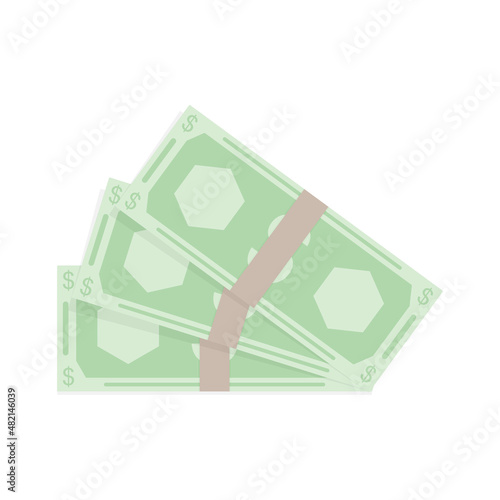 Usa hundred stack, cash bribe usd, money salary