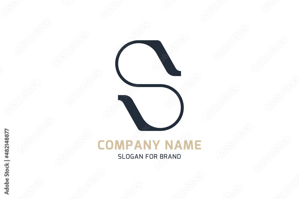 Original letter S for creative logo design. Vector sign for a company logotype on a white background. Flat illustration EPS10. Original letter S for creative logo design. Vector sign for a company logotype on a white background. Flat illustration EPS10.