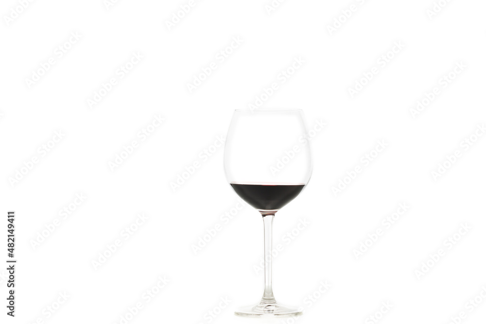 isolate glass of red wine on white background isolate glass of red wine on white background