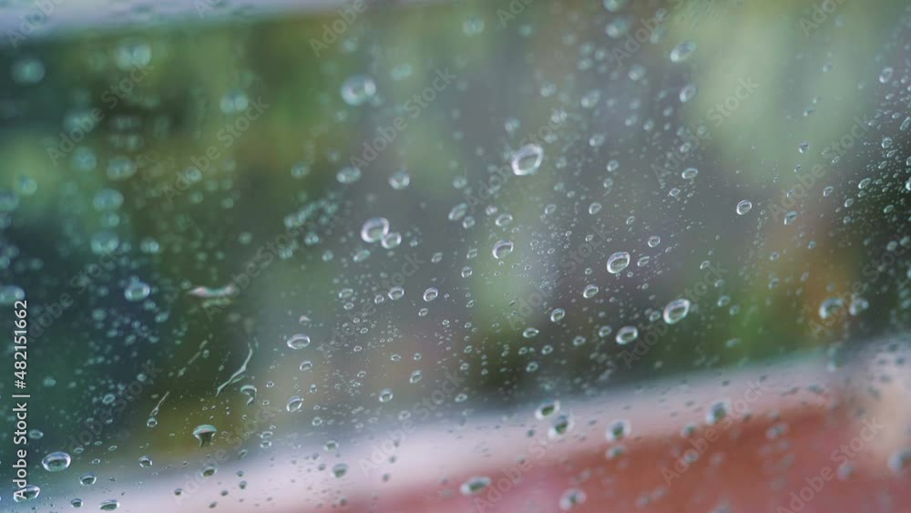 Rainy day behing the window in 4k slow motion 60fps Rainy day behing the window in 4k slow motion 60fps