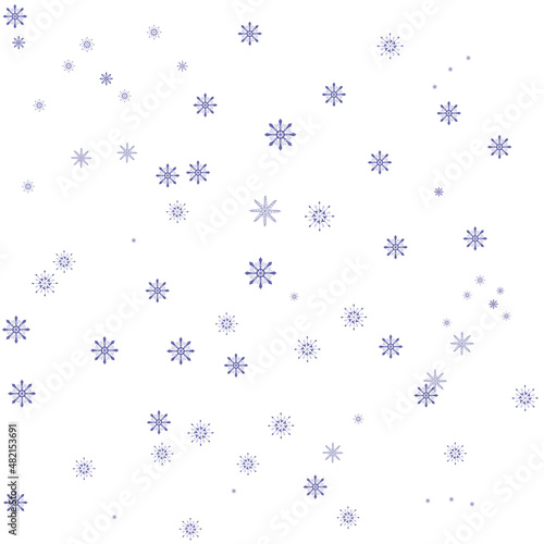 snowflake set collection vector very peri colored