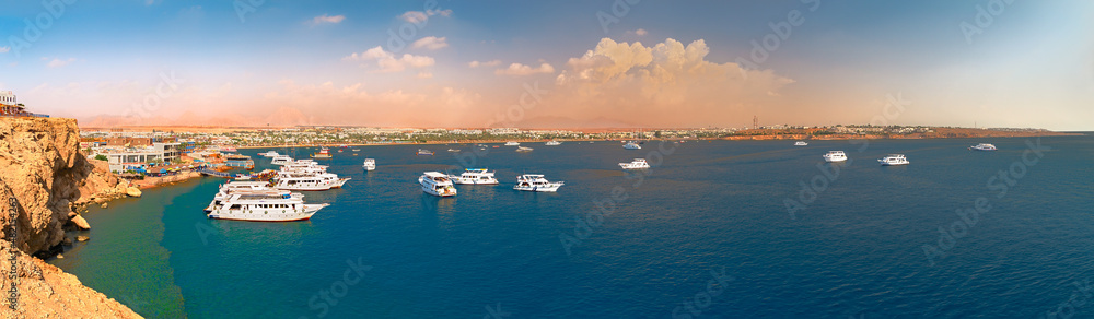 Panorama of Naama Bay. Sharm Еl Sheikh. Sinai Peninsula. Egypt