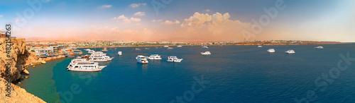 Panorama of Naama Bay. Sharm Еl Sheikh. Sinai Peninsula. Egypt