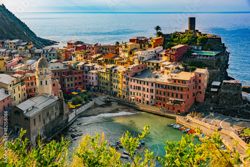 Picturesque town of Vernazza, Liguria, Italy