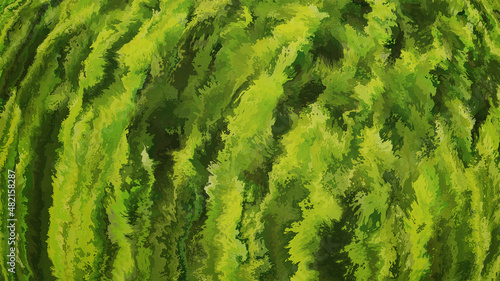 Abstract Green Background painting style texture art