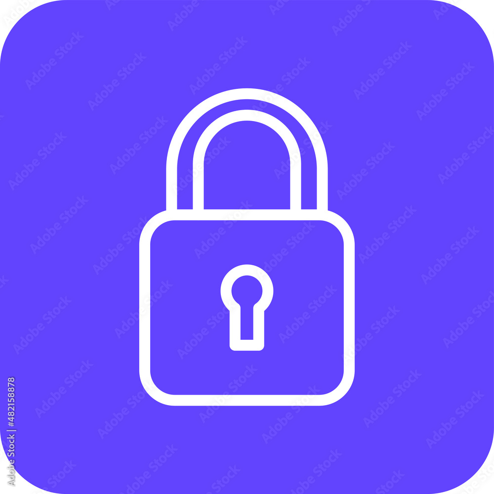 Padlock Vector Icon Design Illustration Padlock Vector Icon Design Illustration