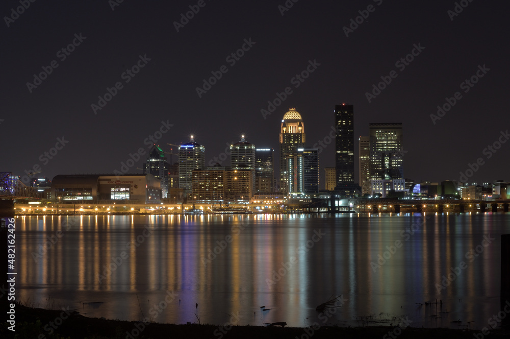 Fototapeta premium アメリカの地方都市の夕景