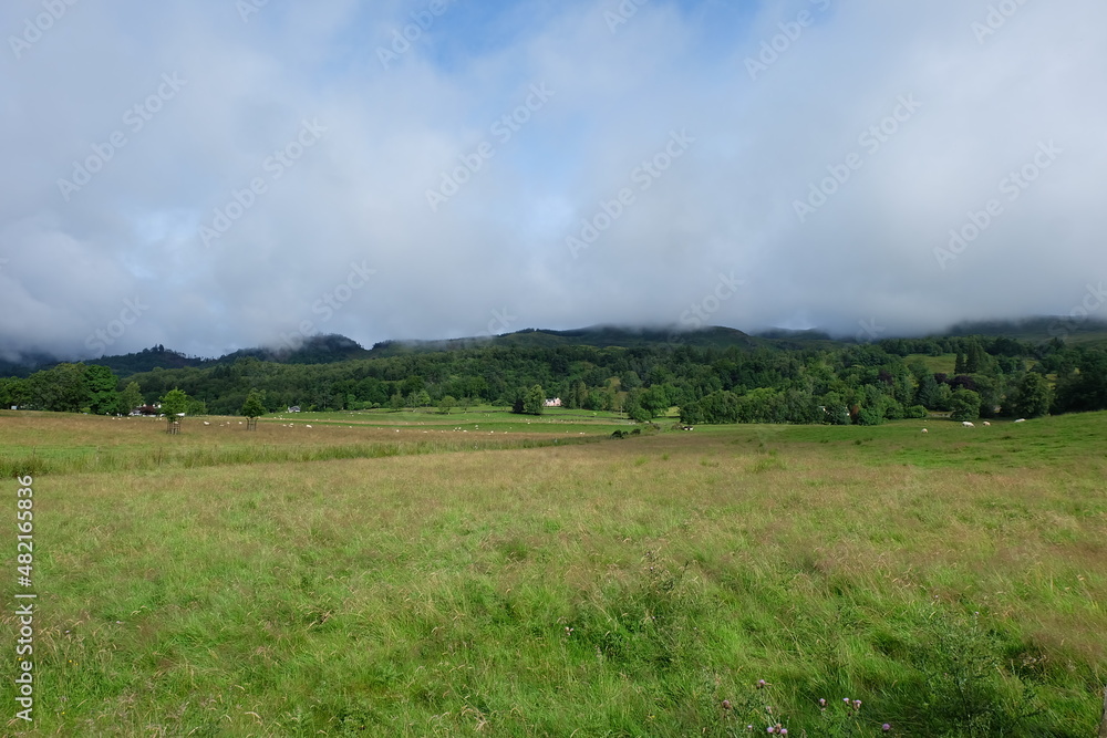 landscape with clouds