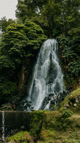 Waterfall in Ribeira dos Caldeirões, Azores, Portugal © Rita