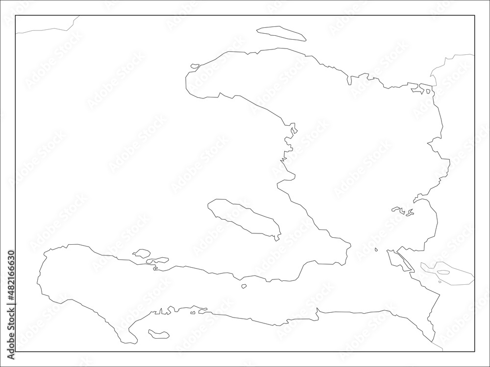 ハイチの地図です。 ハイチの地図です。