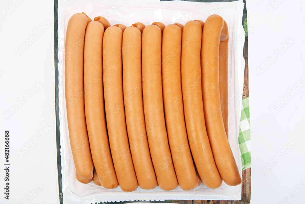 Eine Packung Würstchen Eine Packung Würstchen