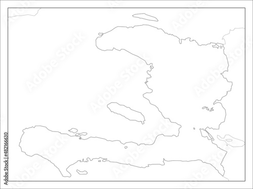 ハイチの地図です。