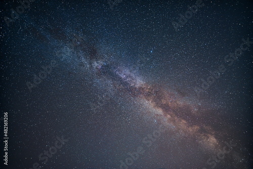 Detail picture of the milky way in the nightsky