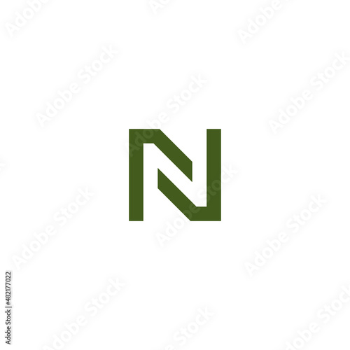 LETTER LOGO N, NU, Z, MODERN, ADVANCED, GEOMETRIC