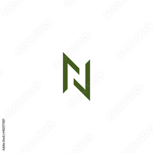 LETTER LOGO N, NU, Z, MODERN, ADVANCED, GEOMETRIC