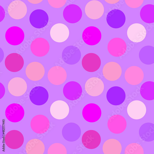 2022 popular color dot seamless pattern background.