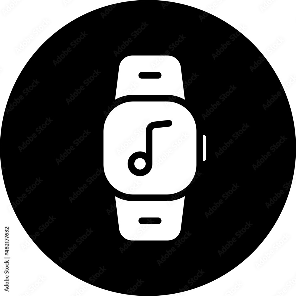 smart watch glyph icon smart watch glyph icon