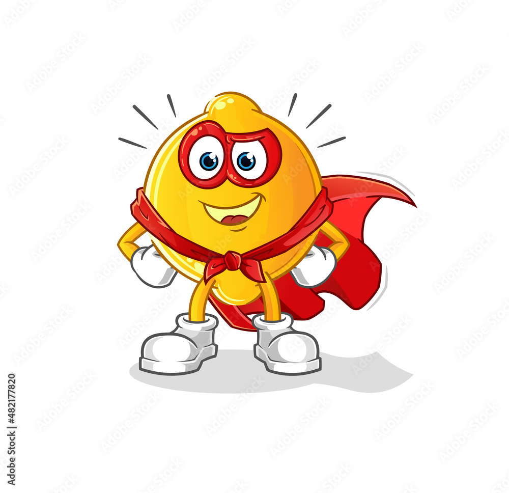 lemon heroes vector. cartoon character lemon heroes vector. cartoon character