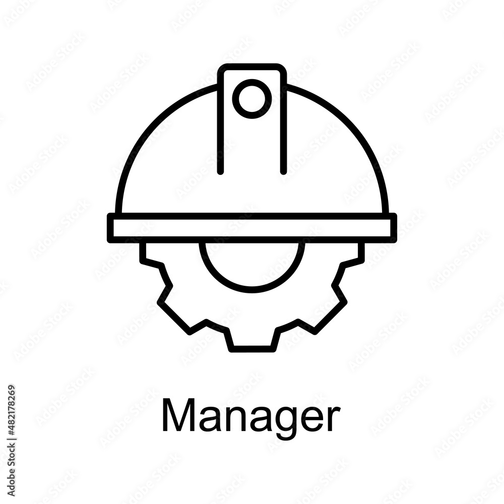 Management  vector Outline Icon Design illustration. Home Improvements Symbol on White background EPS 10 File