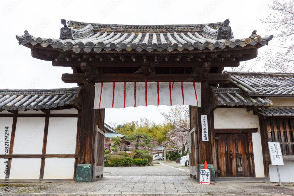 京都・勧修寺の建物 京都・勧修寺の建物