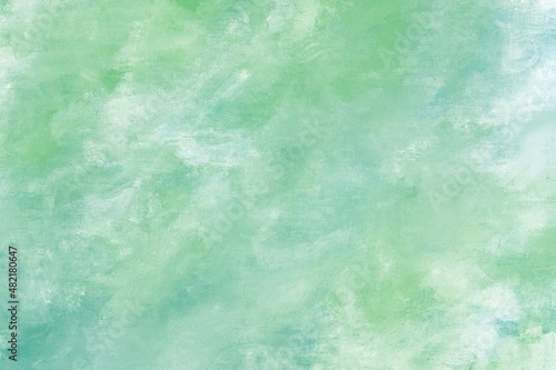 春の油彩抽象背景）ドライなテクスチャの黄緑 ラフな筆跡 ナチュラル かすれ 油絵 アート 初夏