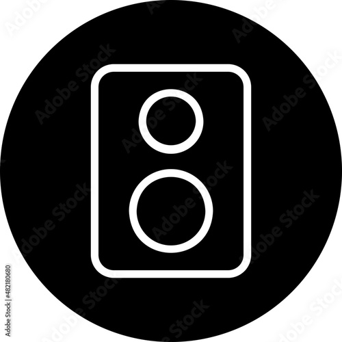 subwoofer glyph icon