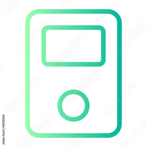 music player gradient icon