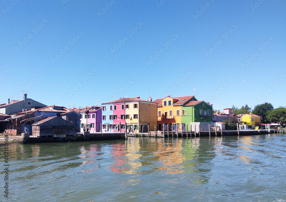 Burano with colorful houses - Italy