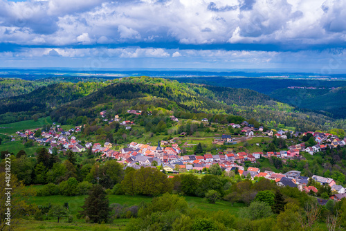 Obraz na płótnie Sarrebourg et ses environs w salonie