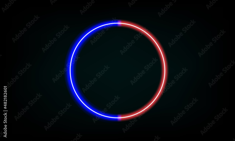 Circle Neon Laser Fluorescent Purple Red Blue Glowing Sci Fi Futuristic Circle Neon Laser Fluorescent Purple Red Blue Glowing Sci Fi Futuristic