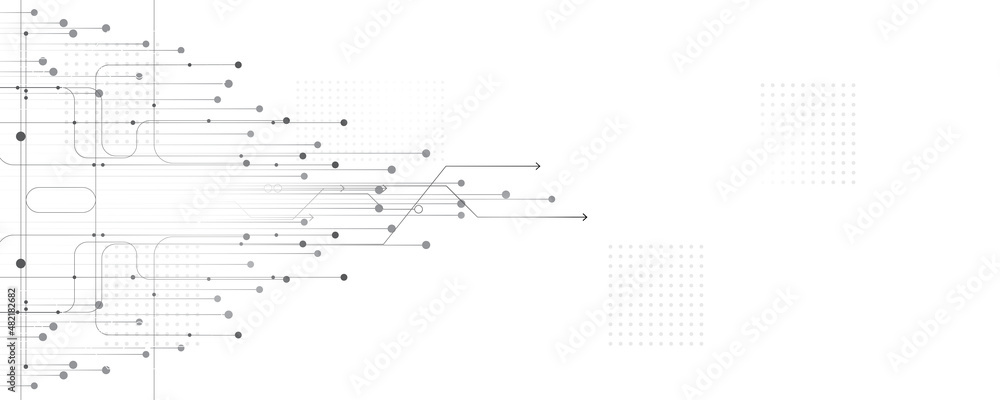 Grey white Abstract technology background, Hi tech digital connect, communication, high technology concept, science, technology background Grey white Abstract technology background, Hi tech digital connect, communication, high technology concept, science, technology background