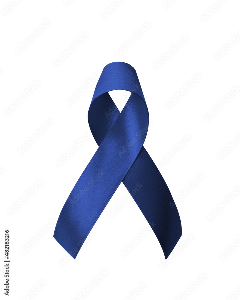 Dark Blue Ribbon for Colon Cancer and Colorectal Cancer